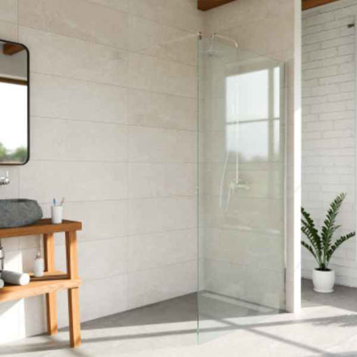 Slika TUŠ STIJENA WALK IN PROJECT 100x200 cm SILVER/PROZIRNO