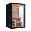 Slika SAUNA FINSKA PANORAMA BLACK - 130 x 120 x 200 cm - 2 OSOBE