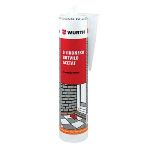 Slika SILIKONSKO BRTVILO WURTH A 310ML TRANSPARENT