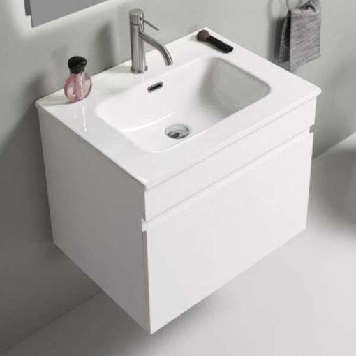 Slika BAZA S UMIVAONIKOM UNILINE LUMA 61.3 × 46.4 × 48.0 mm BIJELA