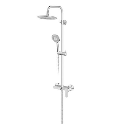 Slika USPONSKI TUŠ ROSAN BLAU SA MIJEŠALICOM I IZLJEVOM KROM UWLA 6L/MIN (RUŽA FI 220mm)