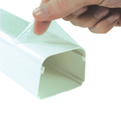 Slika KANALICA PVC ZA KLIMU VECAMCO 65 x 50 mm S ZAŠTITNOM FOLIJOM (Cijena po m)