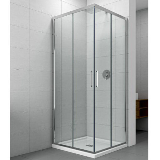 Slika TUŠ KABINA COPEN ATLAS PRO 80x80x195 KVADRATNA SILVER/PROZIRNO
