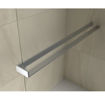 Slika TUŠ STIJENA COPEN MONTE SUPERIORE 90 x 200 SILVER/PROZIRNO SA DRŽAČEM RUČNIKA 8MM