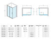 Slika TUŠ KABINA COPEN PROJECT 110x70x195 PRAVOKUTNA SILVER/PROZIRNO 6MM