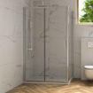 Slika TUŠ KABINA COPEN PROJECT 110x80x195 PRAVOKUTNA SILVER/PROZIRNO 6MM