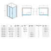 Slika TUŠ KABINA COPEN PROJECT 110x80x195 PRAVOKUTNA SILVER/PROZIRNO 6MM