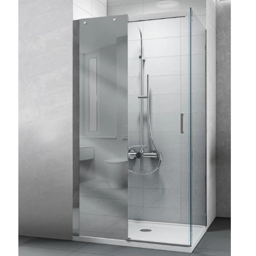 Slika TUŠ KABINA COPEN TITAN 120x80x195 PRAVOKUTNA 8MM S OGLEDALOM