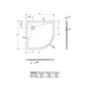 Slika TUŠ KADA FLAT 90x90 LIJEVANI MRAMOR CRNI SJAJ