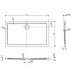 Slika TUŠ KADA TESO 120x70 - visina 3,5cm BEZ OBLOGE