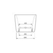 Slika KADA METAURO FREE CENTRAL 160x75cm SLOT BIJELA MAT
