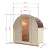 Slika SAUNA VANJSKA ISLAND L - 189x120x200 cm - 2 OSOBE
