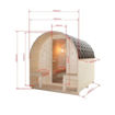 Slika SAUNA VANJSKA ISLAND XL - 189x220x200 cm - 4 OSOBE