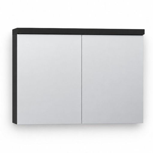 Slika OGLEDALO ORMARIĆ AQS ASTRA 60x67x22 CRNA MAT