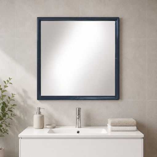 Slika OGLEDALO POLO 52x52 ANTRACIT OKVIR