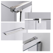 Slika TUŠ KABINA MB TAILOR 120x80 CM SILVER/PROZIRNO 8 MM OKRETNA VRATA
