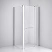 Slika TUŠ KABINA MB TAILOR 165x90 CM SILVER/PROZIRNO 8 MM OKRETNA VRATA