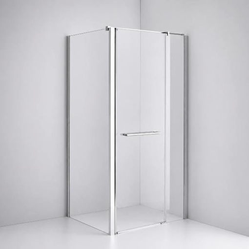 Slika TUŠ KABINA MB TAILOR 90x70 CM SILVER/PROZIRNO 8 MM OKRETNA VRATA