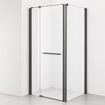 Slika TUŠ KABINA MB TAILOR 115x70 CM GUN METAL/PROZIRNO 8 MM OKRETNA VRATA